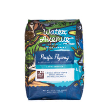 Load image into Gallery viewer, Coffee bag from Water Avenue Coffee Company with colorful design and text.